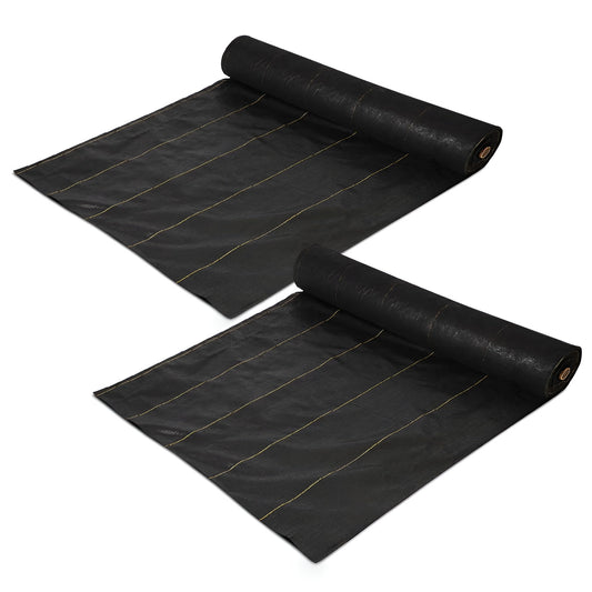 DeWitt Sunbelt 6' x 300' Woven Weed Barrier Landscape Fabric Ground Cover 2 Pack