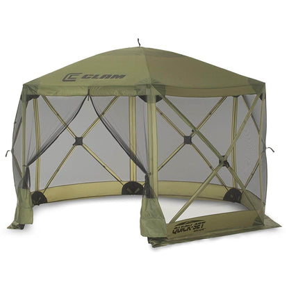 CLAM Quick-Set Escape 11.5 x 11.5 Foot Portable Outdoor Canopy Shelter, Green