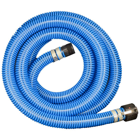 Apache 98106503 2-inch PVC XtremeFlex Flexible Pool Suction Discharge Hose, Blue