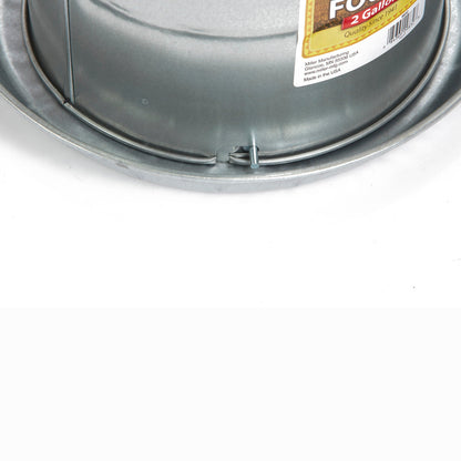Miller Manufacturing 2 Gallon Double Wall Metal Poultry Fount Automatic Waterer
