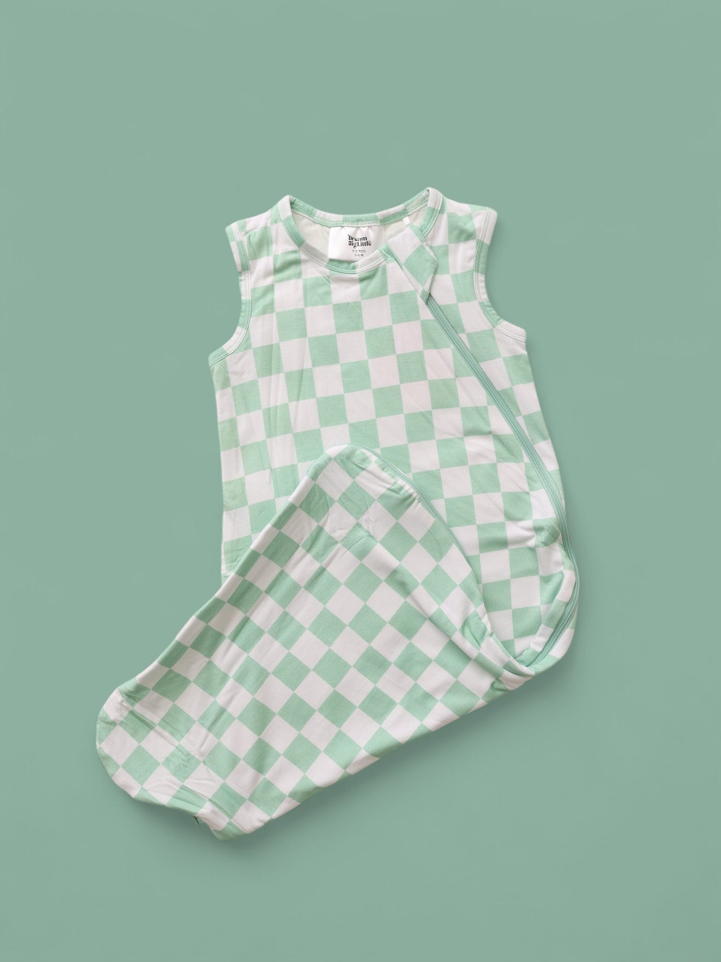 MINT CHECKERS DREAM SLEEP SACK