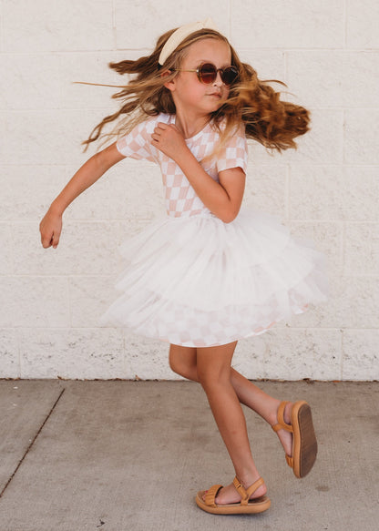 SANDY CHECKERS DREAM TUTU DRESS