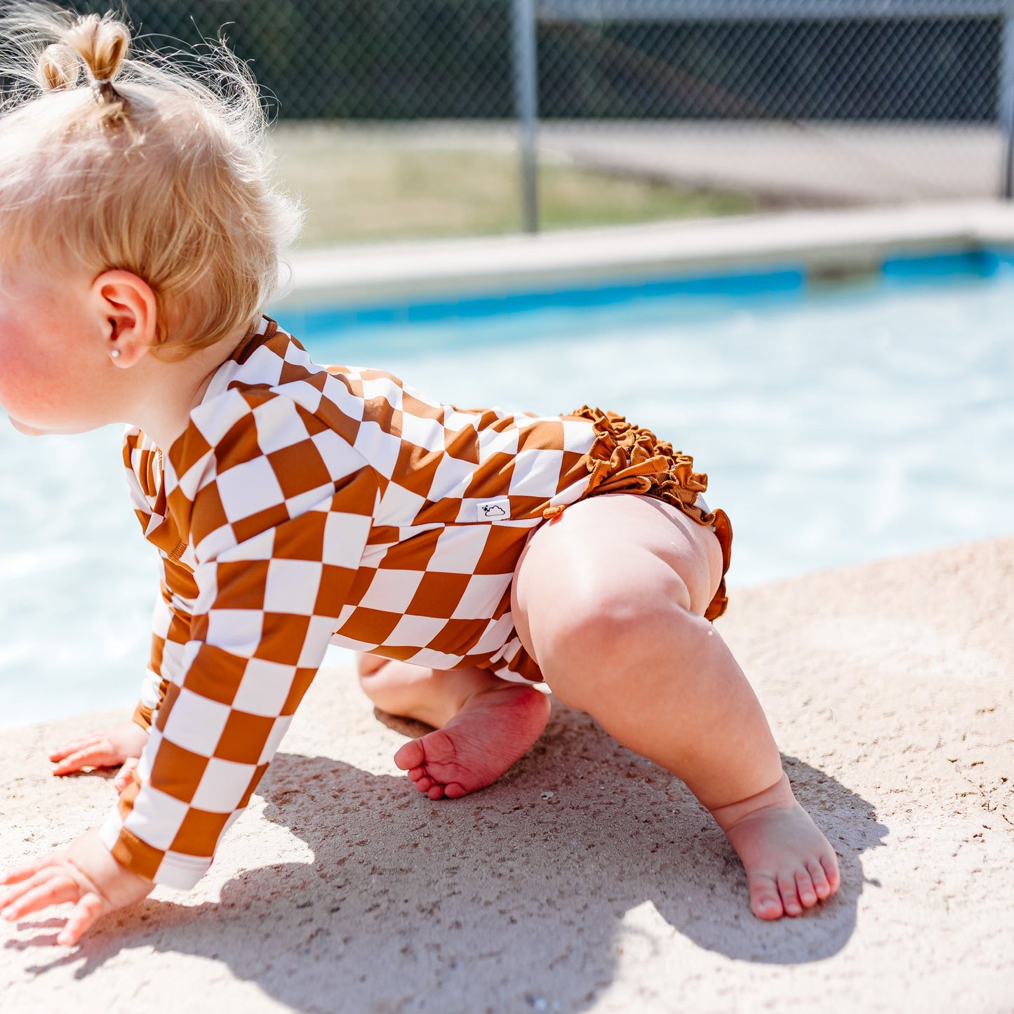 COPPER CHECKERS DREAM SWIM SUIT