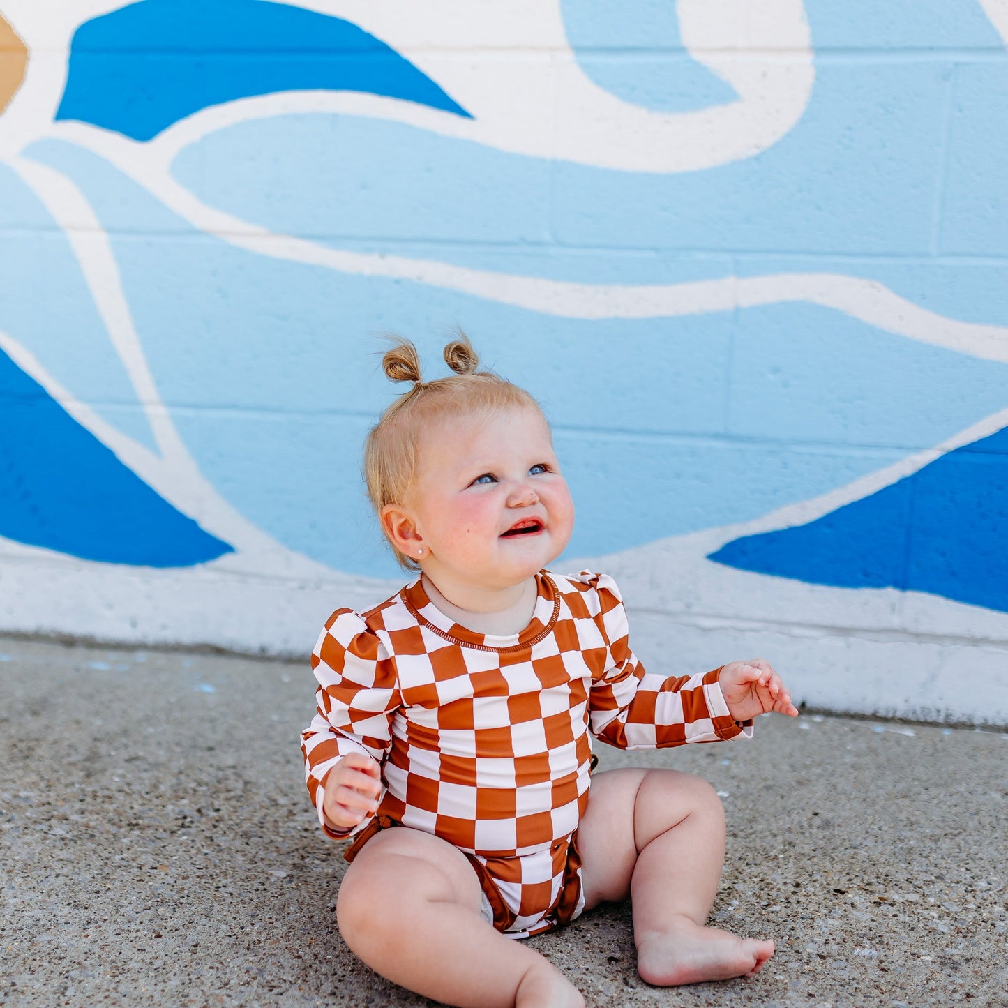 COPPER CHECKERS DREAM SWIM SUIT