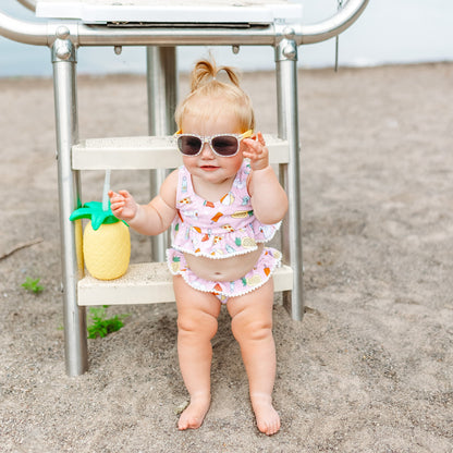 POOLSIDE PARTY DREAM RUFFLE TWO PIECE SWIM SUIT