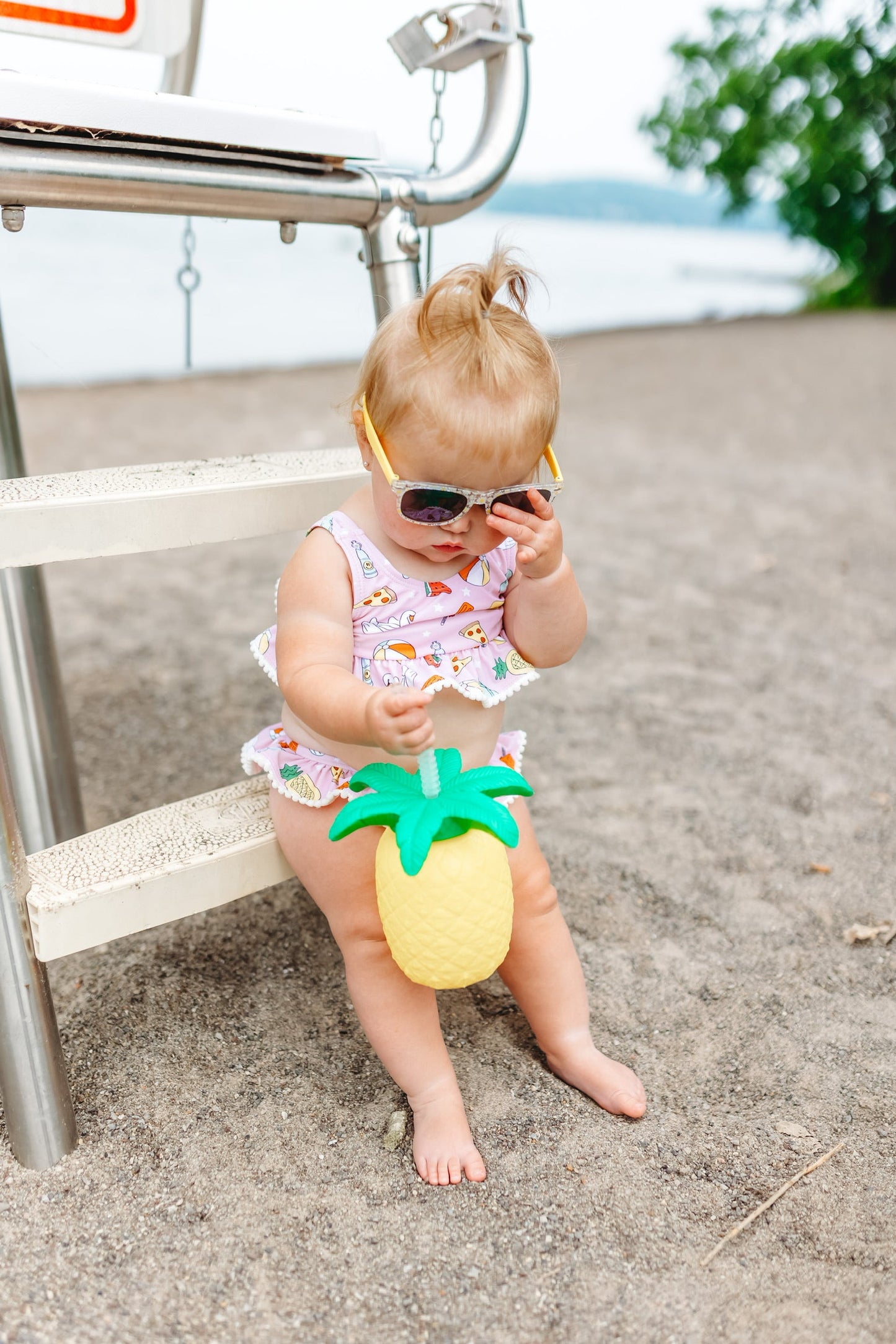 POOLSIDE PARTY DREAM RUFFLE TWO PIECE SWIM SUIT