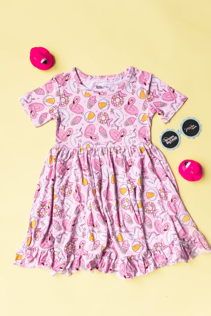 EXCLUSIVE GIRLS JUST WANNA HAVE SUN DREAM RUFFLE DRESS