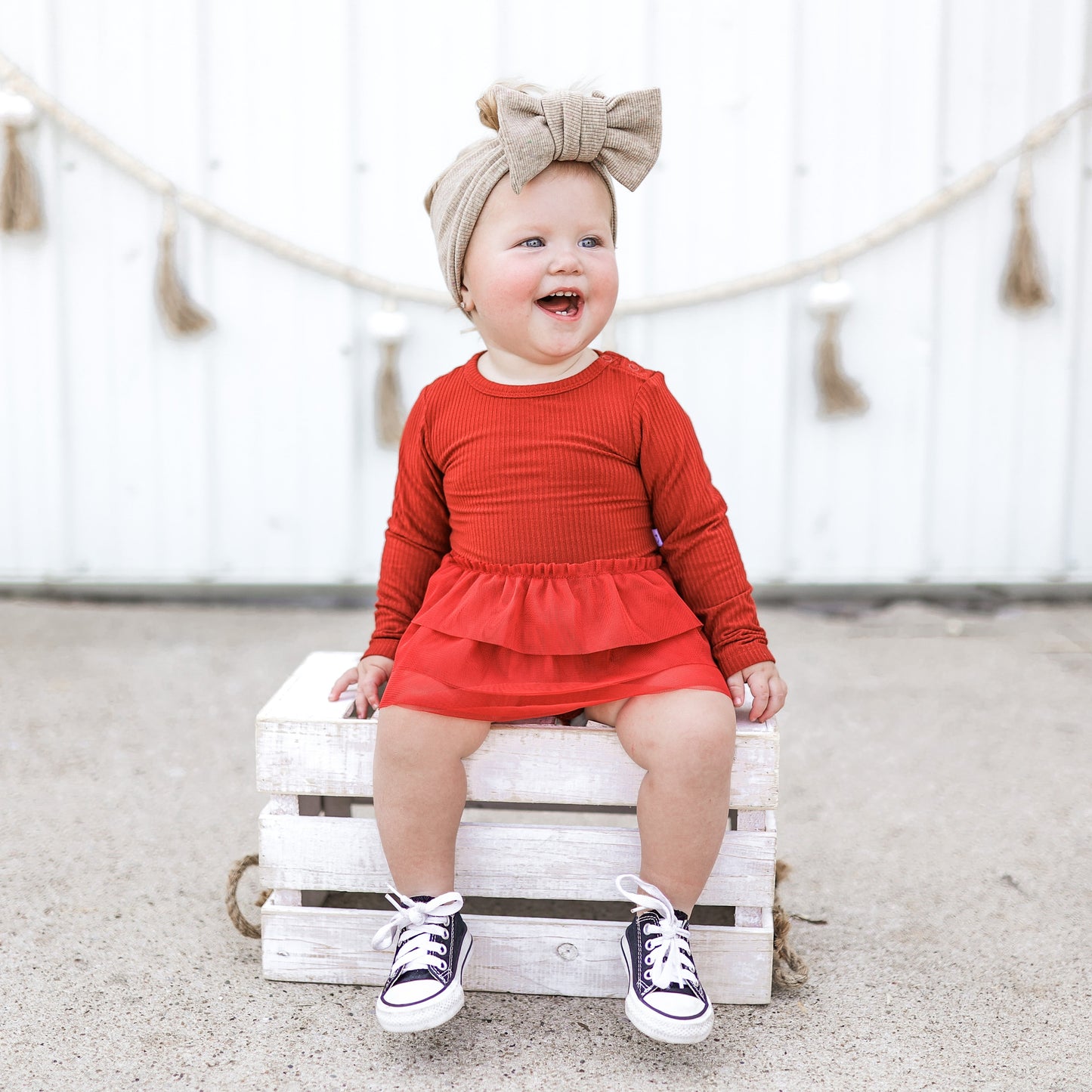 BRICK RIB DREAM TUTU BODYSUIT DRESS