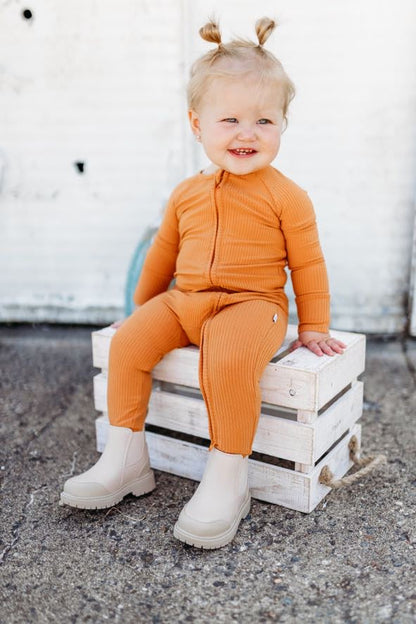 PUMPKIN RIB DREAM ROMPER