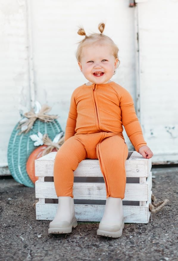 PUMPKIN RIB DREAM ROMPER