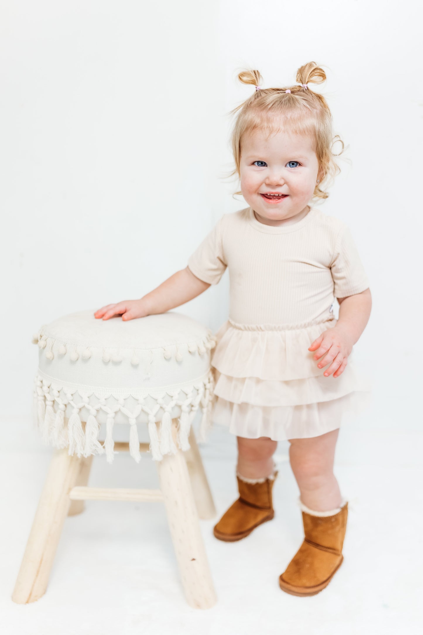 OAT RIB DREAM TUTU BODYSUIT DRESS