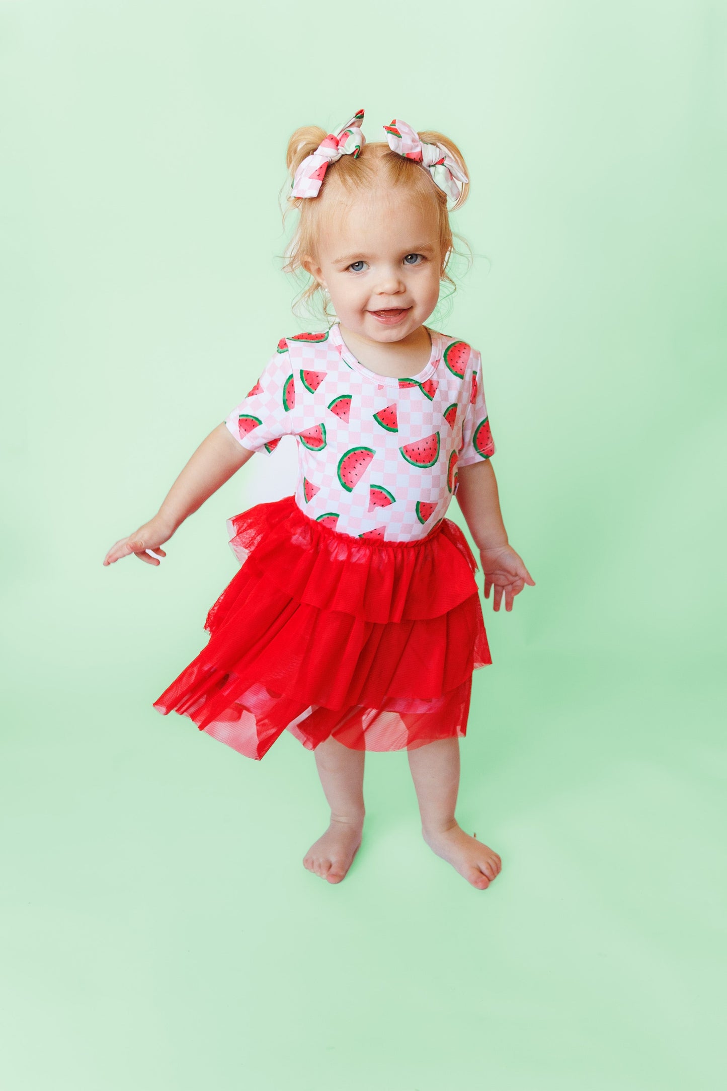 ONE IN A MELON CHECKERS DREAM TUTU DRESS