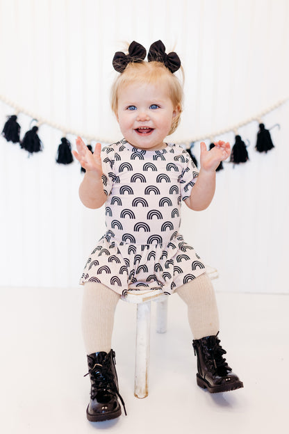 SIMPLE RAINBOW DREAM BODYSUIT DRESS