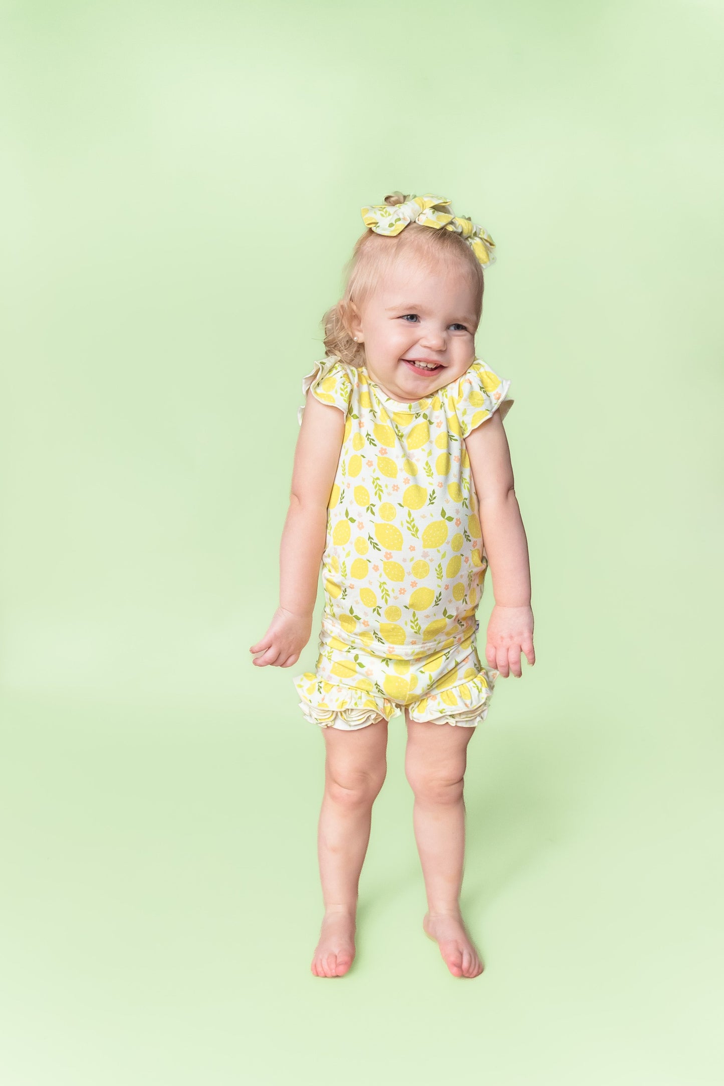 LEMON BLOSSOMS DREAM RUFFLE SHORTS