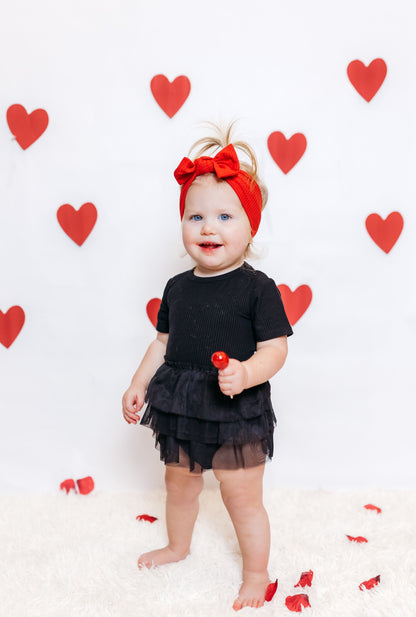 BLACK RIB DREAM TUTU BODYSUIT DRESS