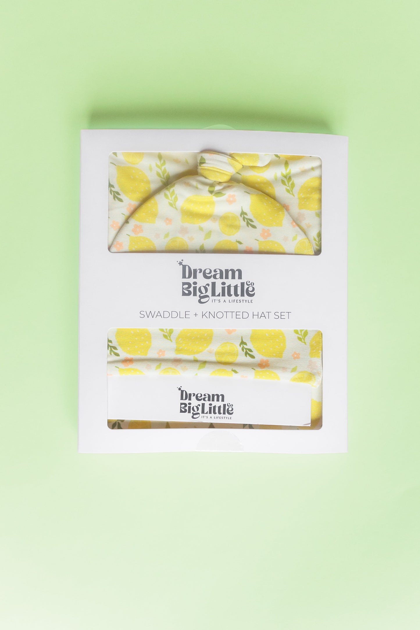 LEMON BLOSSOMS DREAM SWADDLE & BEANIE