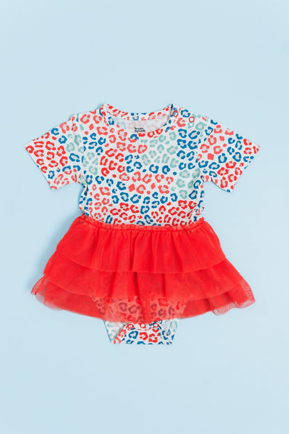 STAR SPANGLED & SASSY DREAM TUTU BODYSUIT DRESS