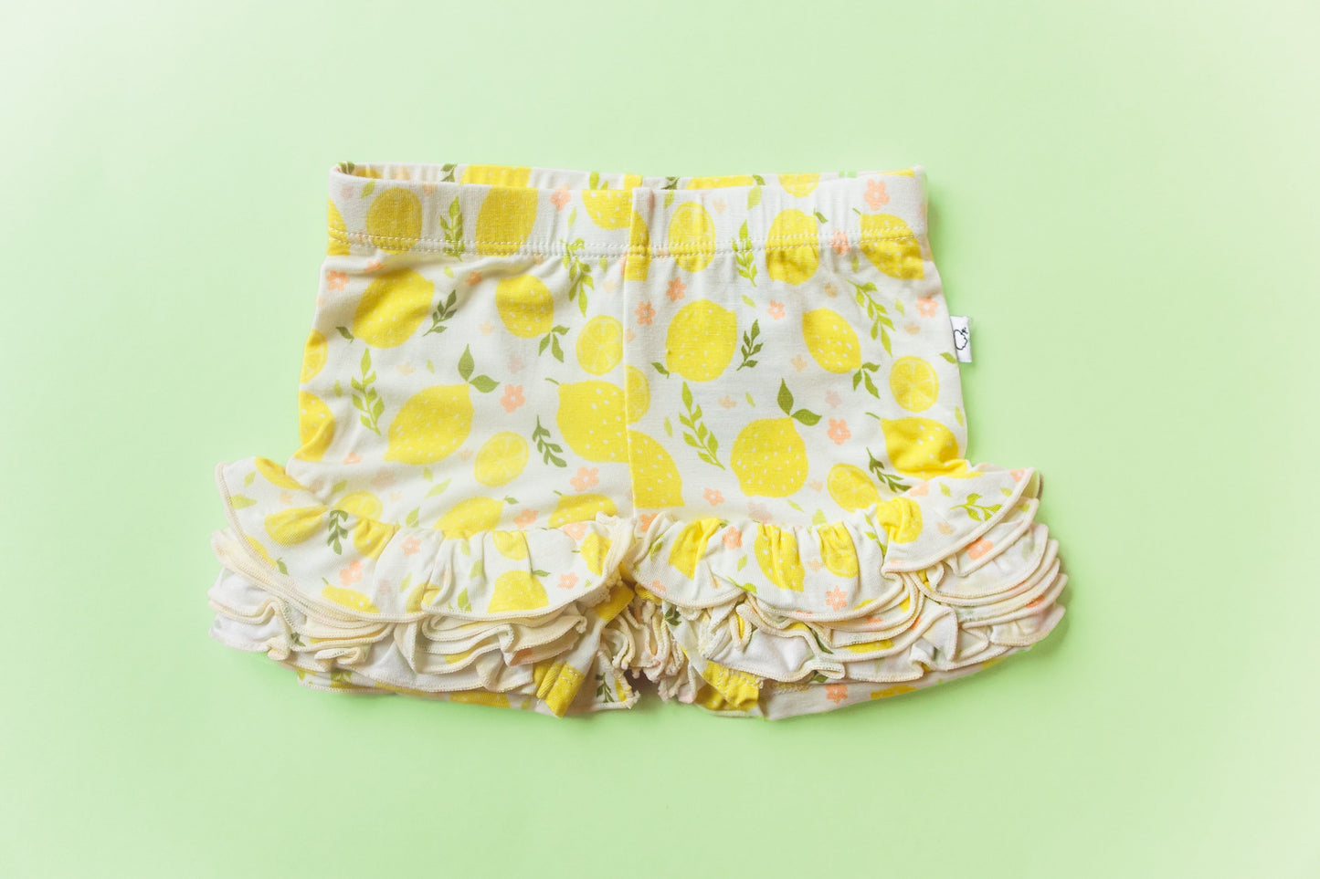 LEMON BLOSSOMS DREAM RUFFLE SHORTS