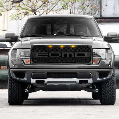 AMERICAN MODIFIED Raptor Style Front E-O-M-D Grille w/LEDs for 09-14 Ford F150