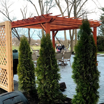 Outdoor Super Deck Redwood Pergola