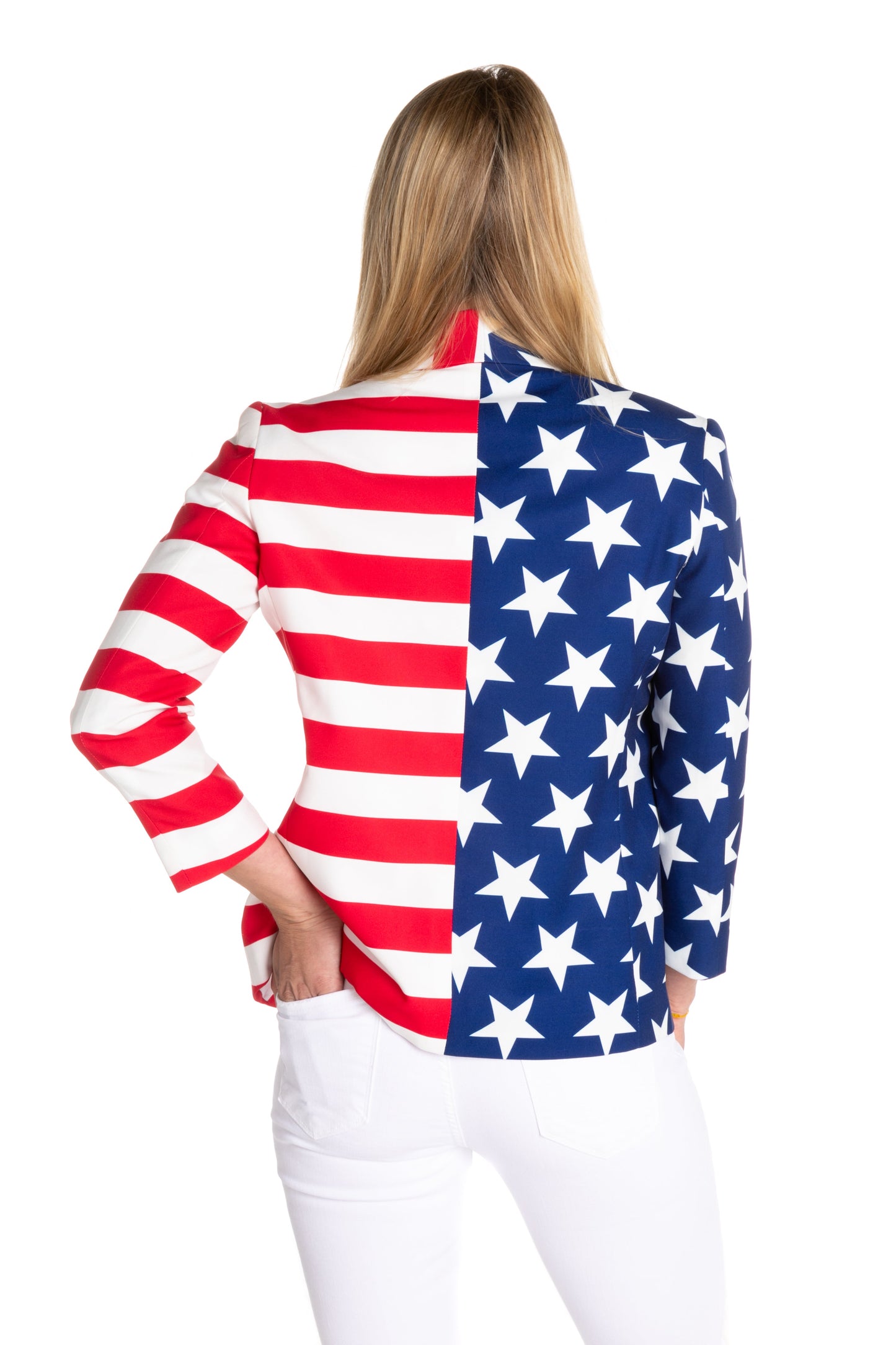 The Martha J | Women's American Flag Blazer