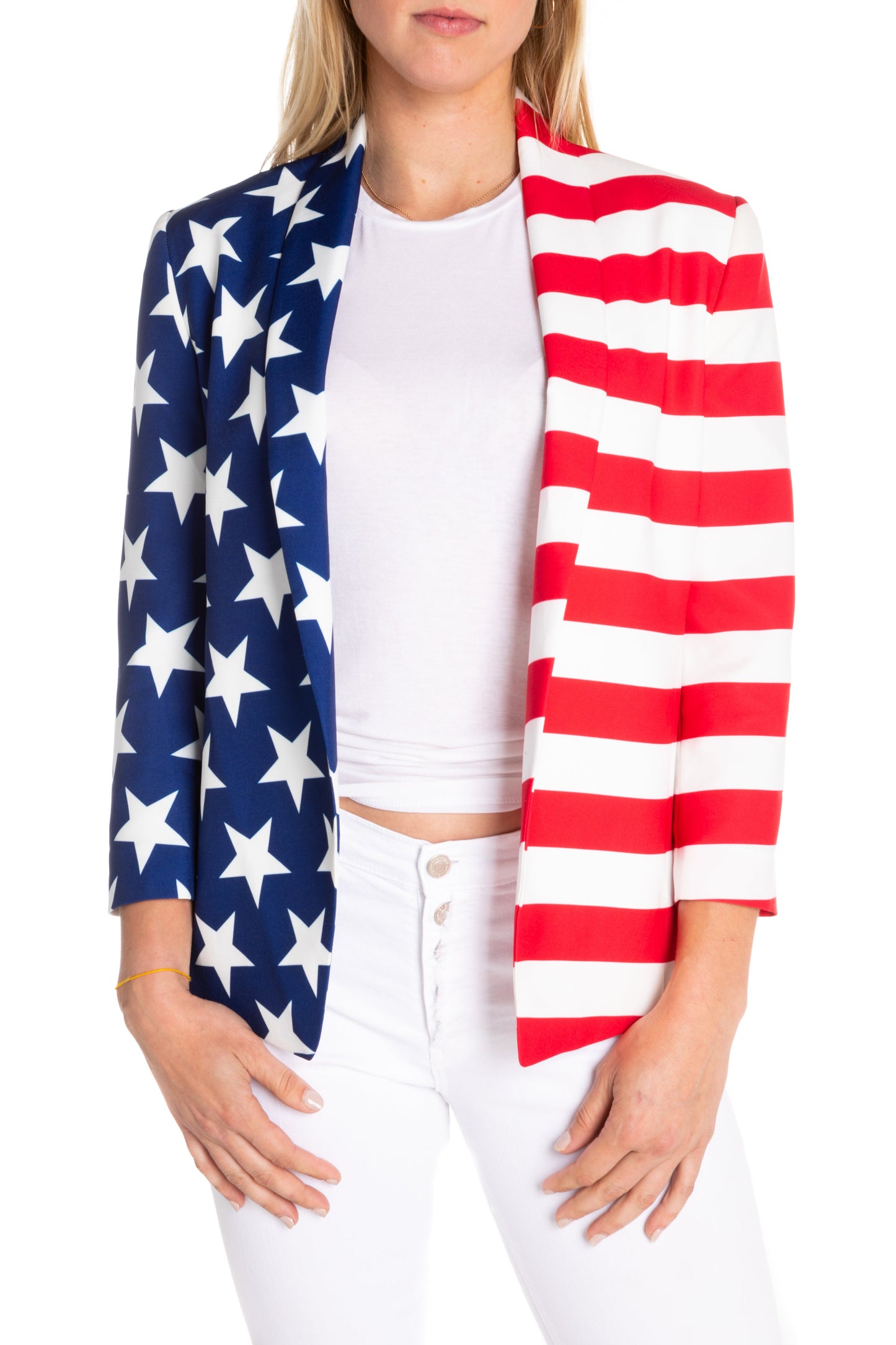 The Martha J | Women's American Flag Blazer