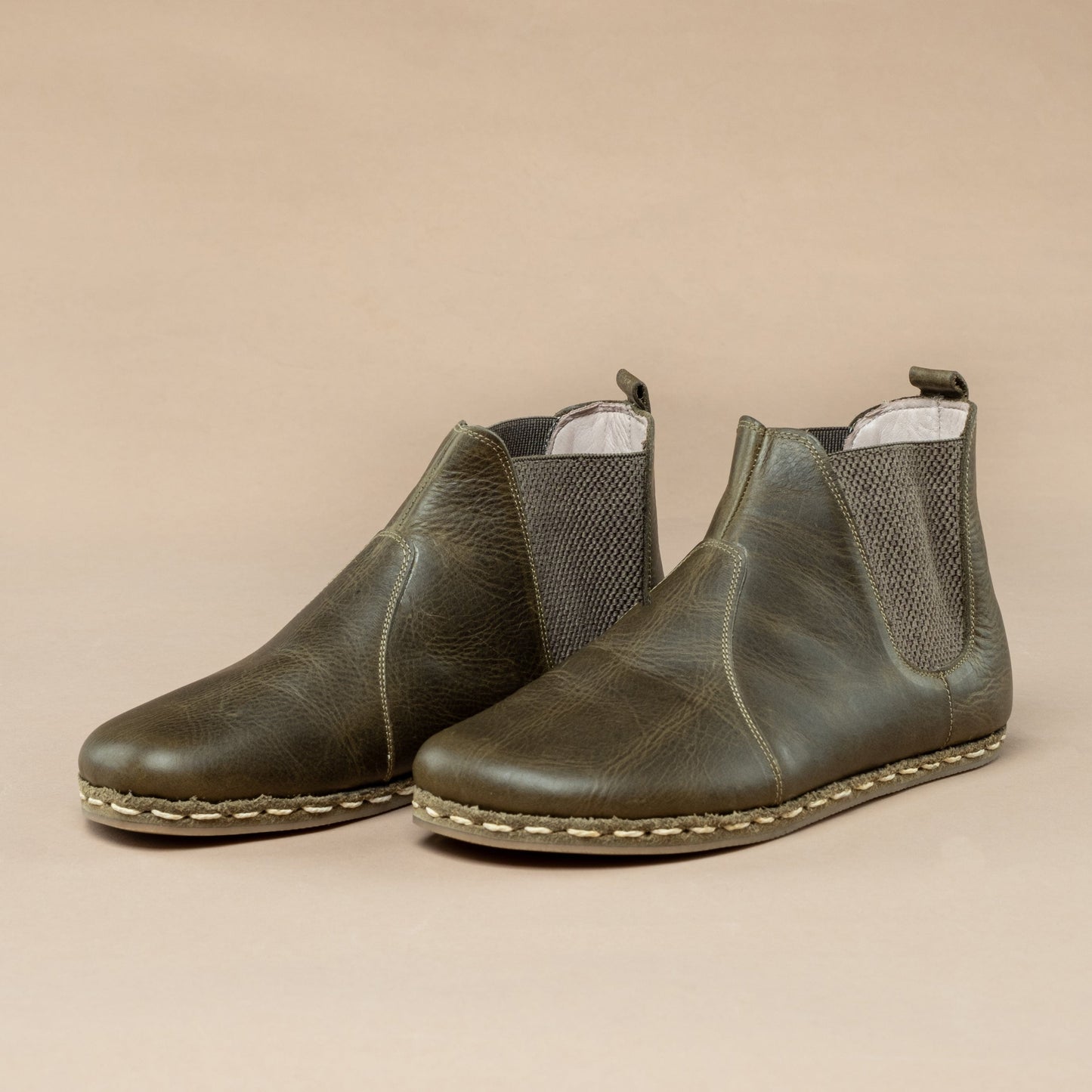 Women's Green Barefoot Chelsea Boots