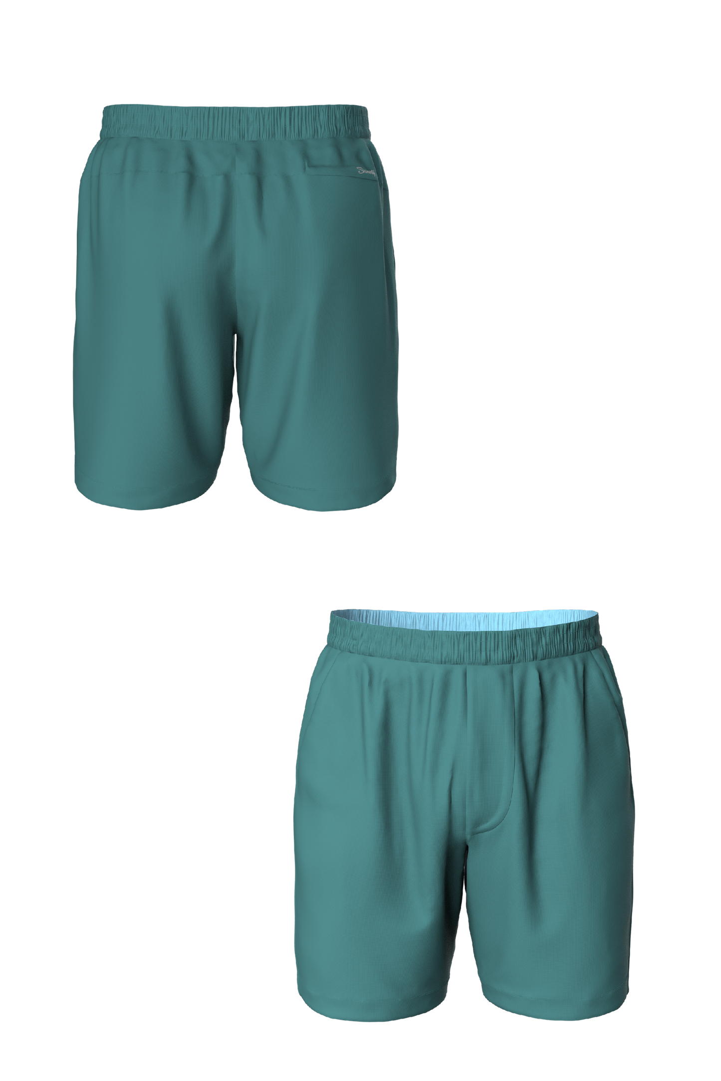 The Ace Angler | Teal and Bass Ball Hammock® 9 Inch Athletic Shorts