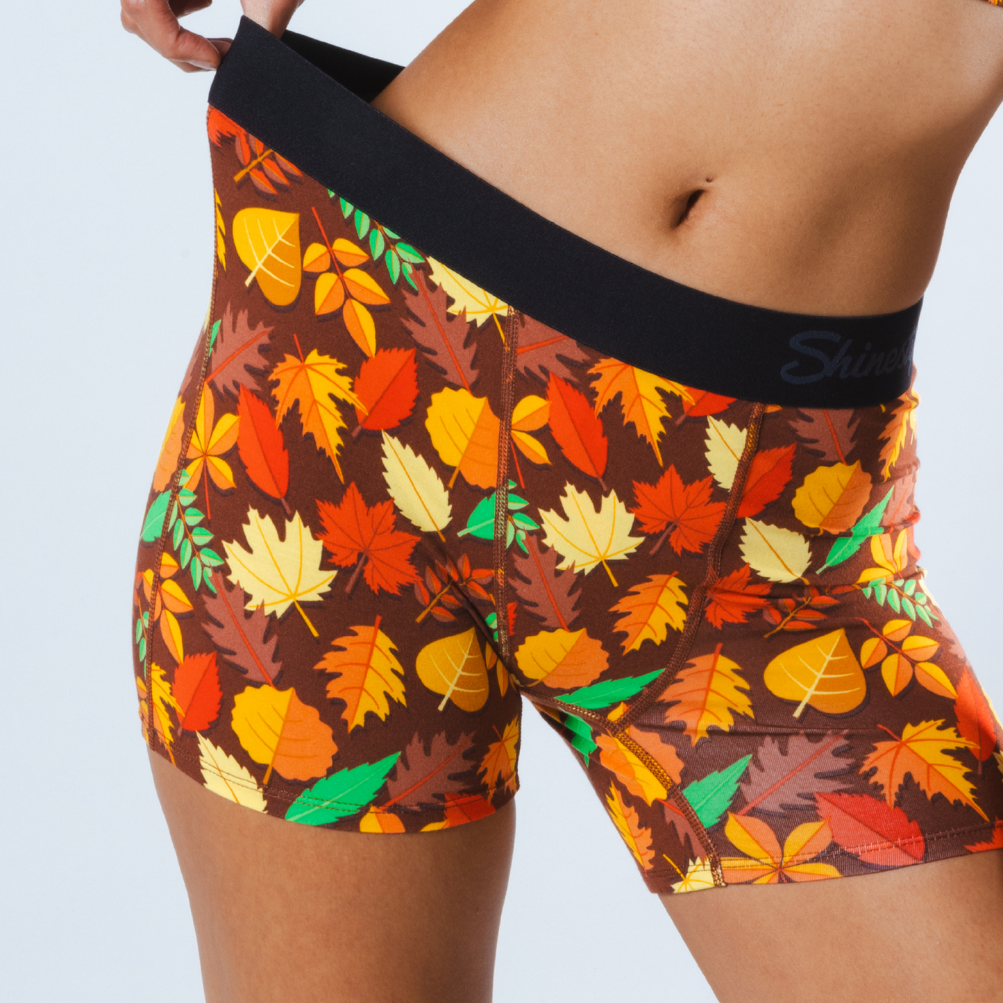 The Acorn Hoard | Fall Leaves Women’s Boxers