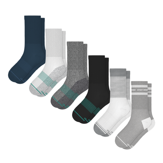 The Always Ons | Heel Hammock™ Crew Socks 6 Pack