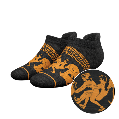 The Ancient Twister | Vase Heel Hammock™ Ankle Socks