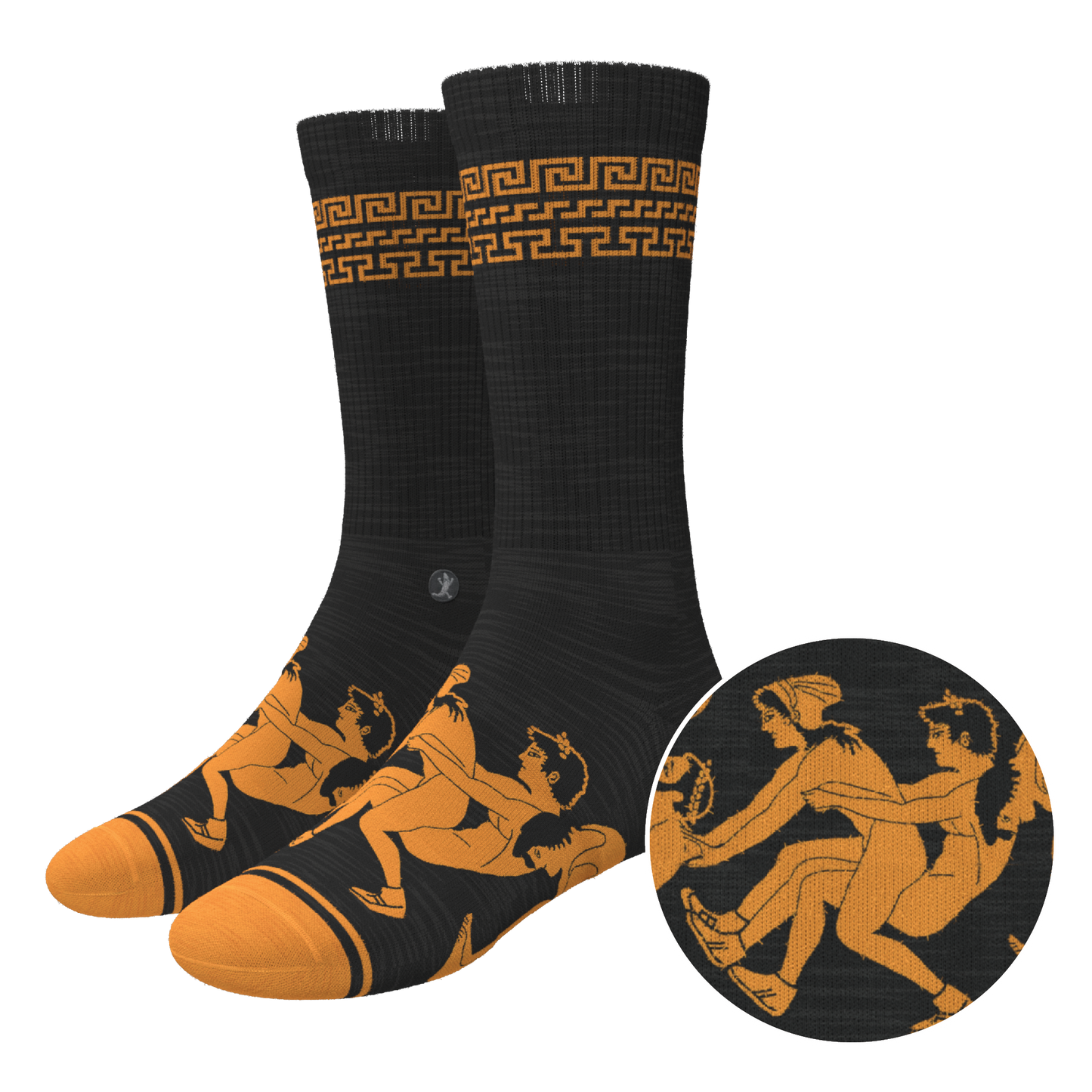 The Ancient Twister | Vase Heel Hammock™ Crew Socks