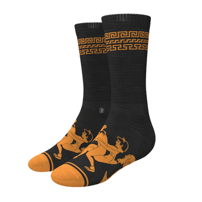 The Ancient Twister | Vase Heel Hammock™ Crew Socks