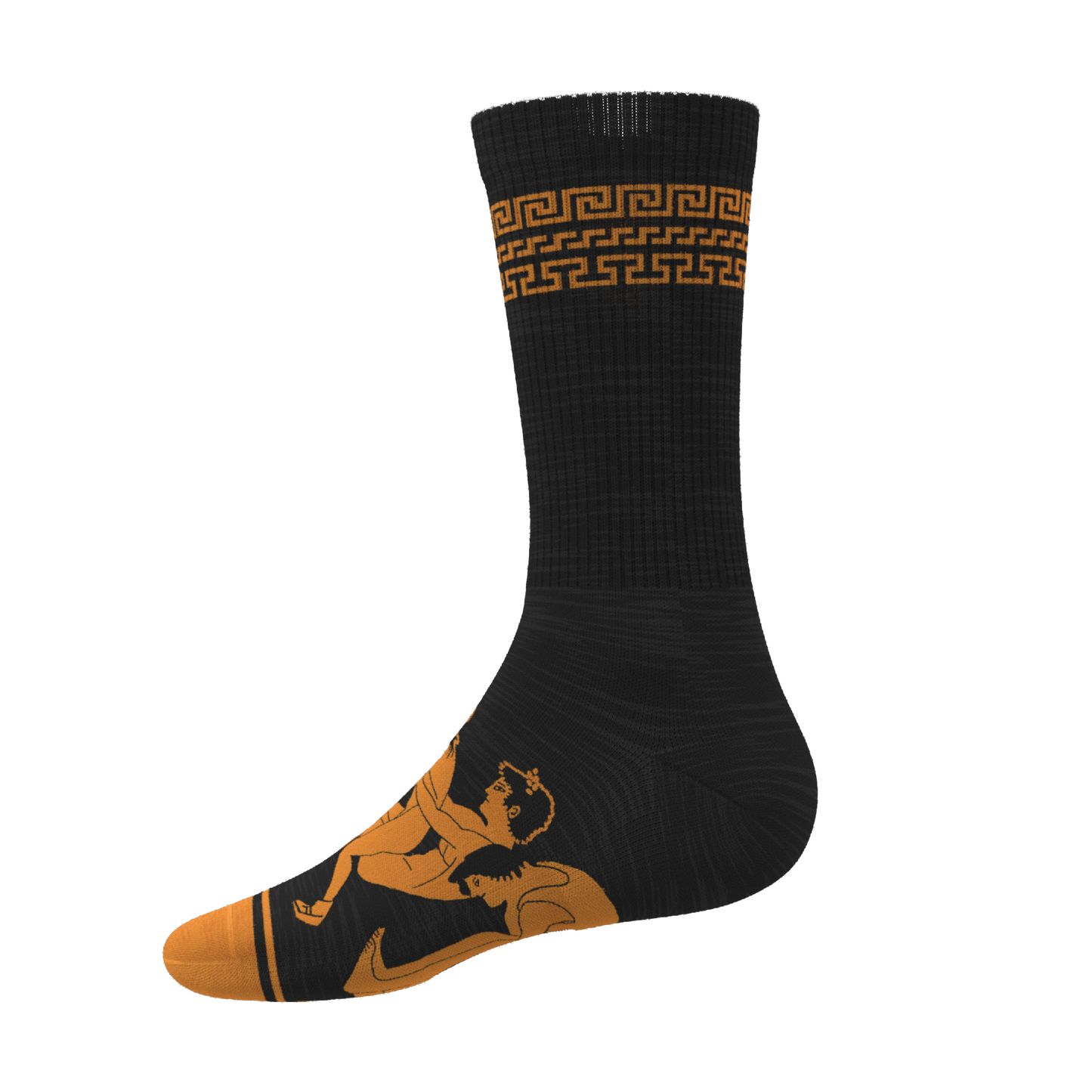 The Ancient Twister | Vase Heel Hammock™ Crew Socks