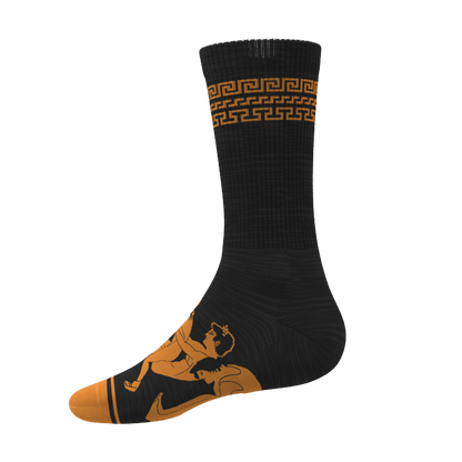 The Ancient Twister | Vase Heel Hammock™ Crew Socks