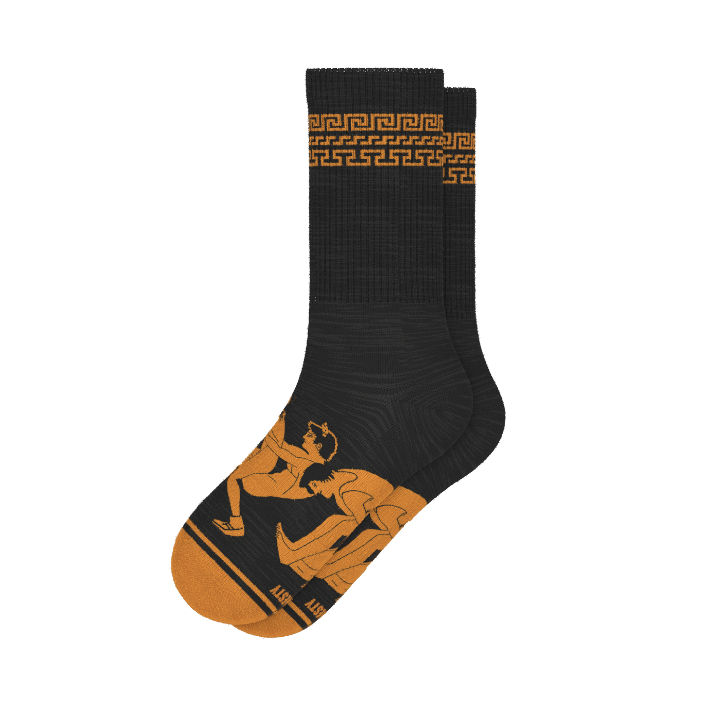 The Ancient Twister | Vase Heel Hammock™ Crew Socks