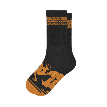 The Ancient Twister | Vase Heel Hammock™ Crew Socks