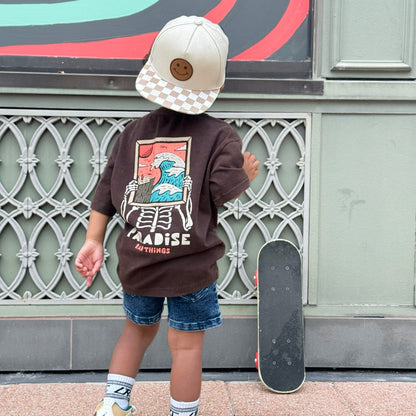 ANOTHER DAY IN PARADISE TEE - VINTAGE BROWN