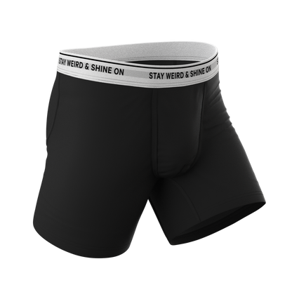 The Anthem | Black Shinesty Ball Hammock® Pouch Underwear