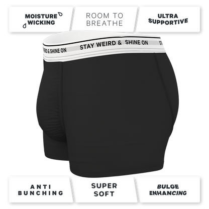 The Anthem | Black Shinesty Ball Hammock® Pouch Trunks Underwear