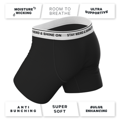 The Anthem | Black Shinesty Ball Hammock® Pouch Underwear