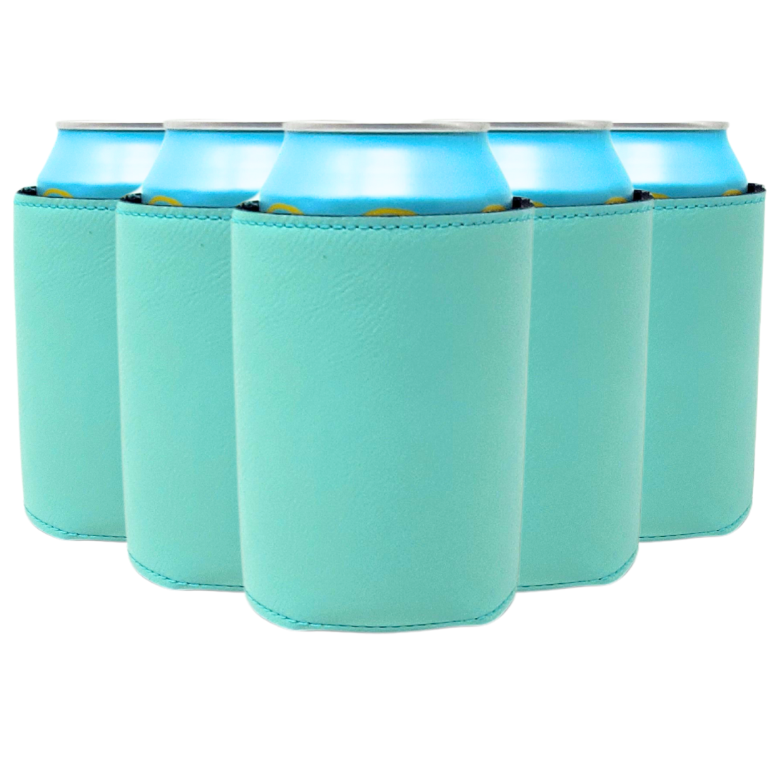 Standard-Size Leatherette Can Coolers