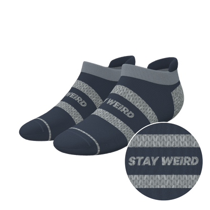 The Arctic | Navy and Grey Heel Hammock™ Ankle Socks