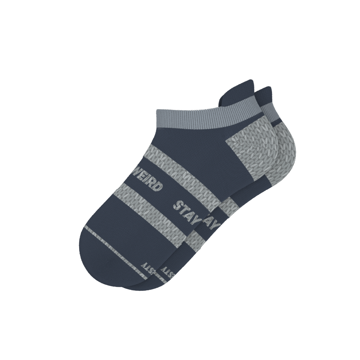 The Arctic | Navy and Grey Heel Hammock™ Ankle Socks