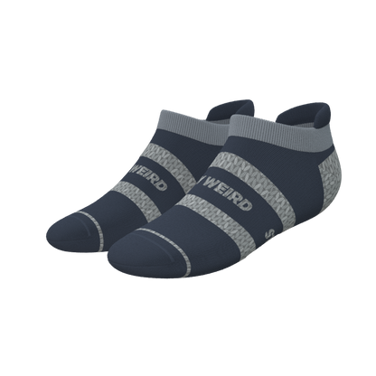 The Arctic | Navy and Grey Heel Hammock™ Ankle Socks