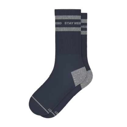 The Arctic | Navy and Grey Heel Hammock™ Crew Socks