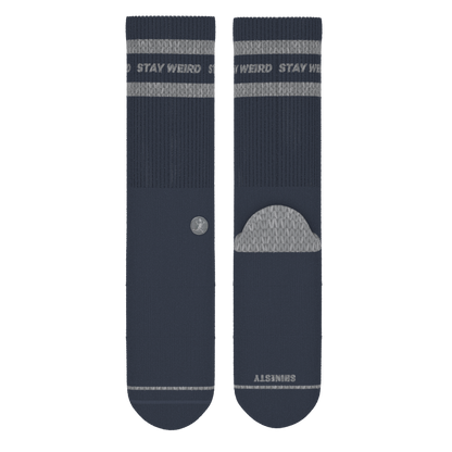 The Arctic | Navy and Grey Heel Hammock™ Crew Socks