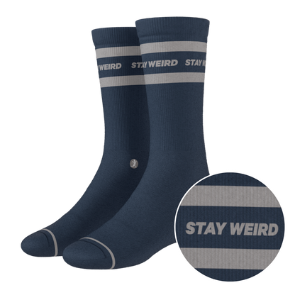 The Arctic | Navy and Grey Heel Hammock™ Crew Socks