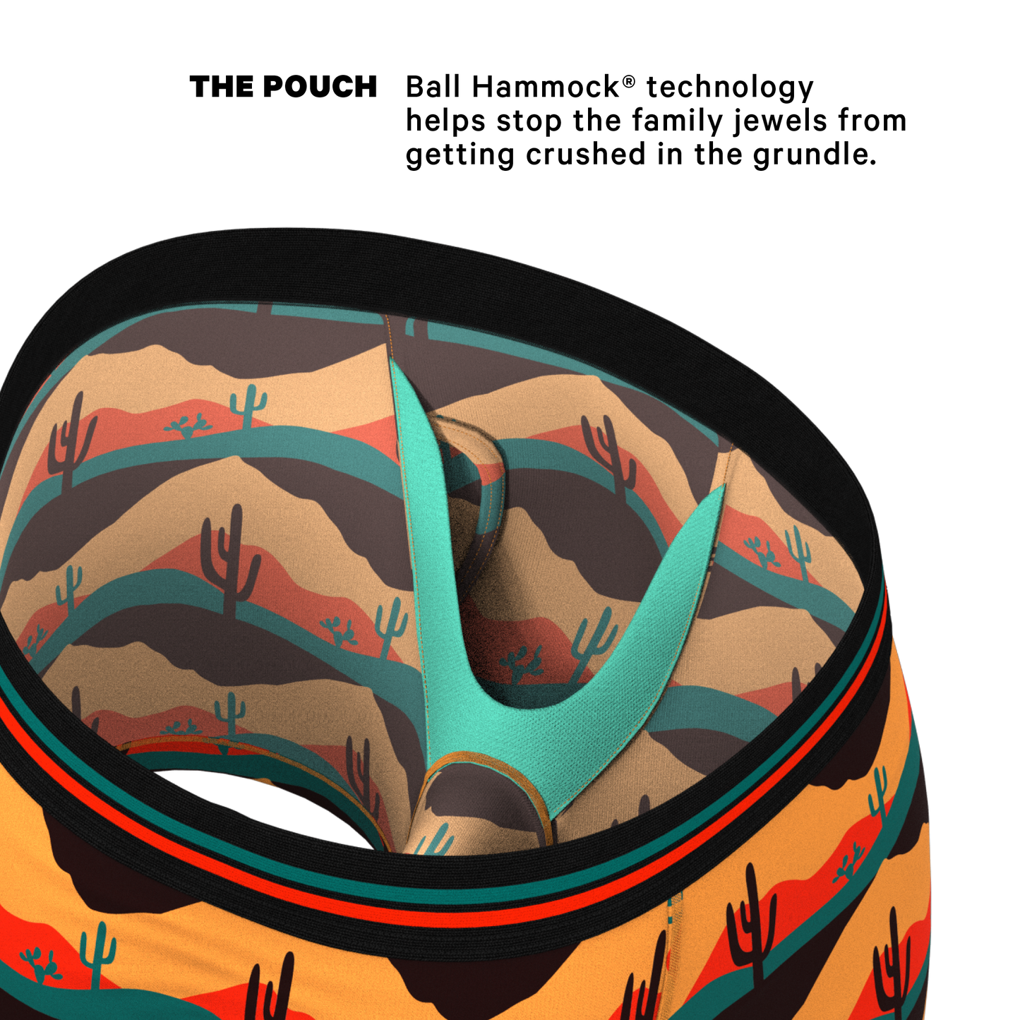 The Arizona Dawn | Desert Scene Ball Hammock® Pouch Underwear With Fly