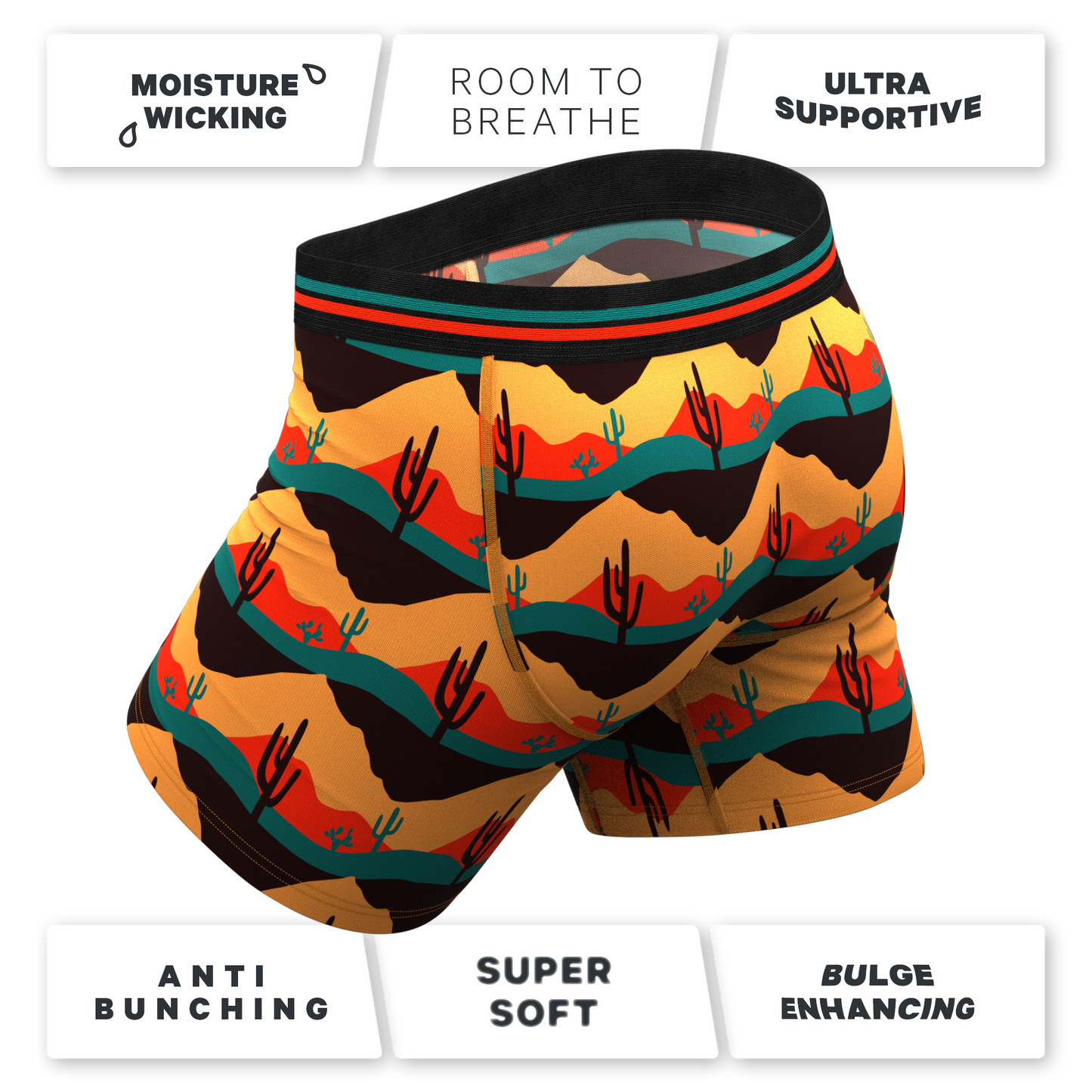 The Arizona Dawn | Desert Scene Ball Hammock® Pouch Underwear With Fly